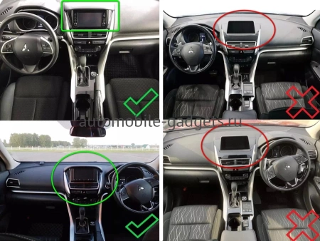 Carmedia SF-1570-U-2K штатная магнитола для Mitsubishi Eclipse Cross 2017+ на Android 12 c 8GB, DSP, 4G
