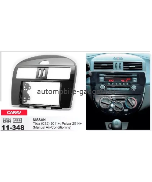 Переходная рамка CARAV 11-348 NISSAN Tiida (C12) / Pulsar (2011-2014+)только для а/м без климат-контроля