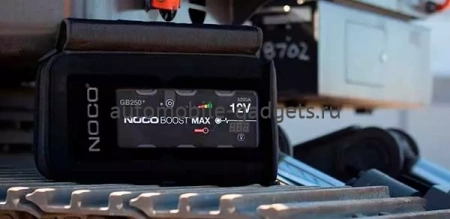 NOCO GB250+ MAX сверхмощное ультрабезопасное литиевое портативное пусковое устройство (5250A, 12В)