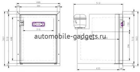 Встраиваемый холодильник Colku DC-50
