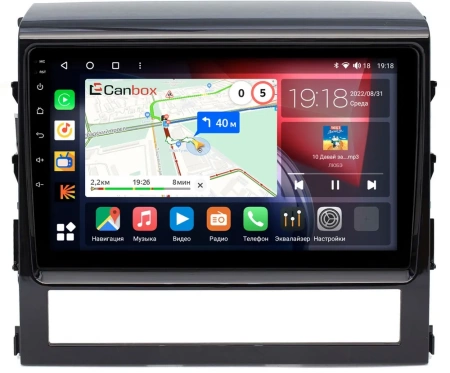 Toyota Land Cruiser 200 2015-2021 Canbox H-Line 3792-9047 на Android 10 (4G-SIM, 4/64, DSP, QLed)