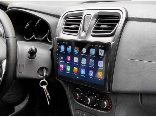 FarCar S500 BM3051M 2K штатная магнитола для Renault Logan, Sandero 2013+ на Android 14 c 4Gb, DSP, 4G