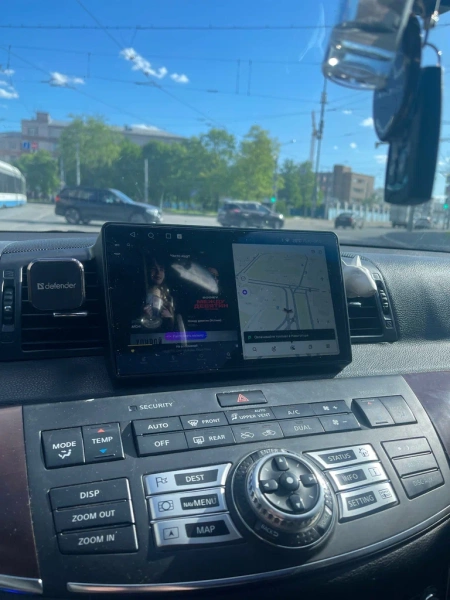 Штатное головное устройство Teyes CC3 2K 360 6/128 9.5 дюймов RM-9-1249 для Infiniti M35, M45 2005-2010 на Android 10 (4G-SIM, DSP, QLed)