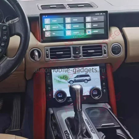 Штатная магнитола Range Rover 2005-2012 12,3 дюйма Carmedia NH-R1220 на Android 10 (4G-SIM, 6/128, DSP, QLed)