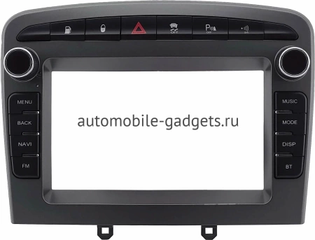Магнитола в штатное место 2 din Peugeot 308, 408, RCZ 2007-2022 (серая, Тип 2) Canbox M-Line 9863-RP-2153-506 на Android 10 (4G-SIM, 2/32, DSP)