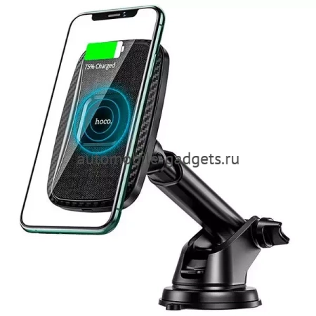 HOCO CA75 Magnetic Автомобильный держатель с беспроводной зарядкой
