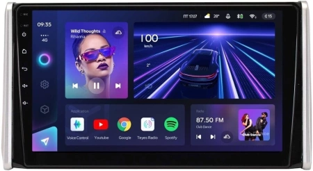 Штатное головное устройство Toyota RAV4 5 (XA50) 2018-2024 Teyes CC3L 4/64 10 дюймов RM-1097 на Android 10 (4G-SIM, DSP, IPS)