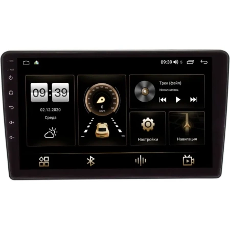 Ford Kuga, Fiesta, Fusion, Focus, Mondeo (черная) Canbox M-Line 4542-9159 на Android 10 (4G-SIM, 4/64, DSP, QLed)