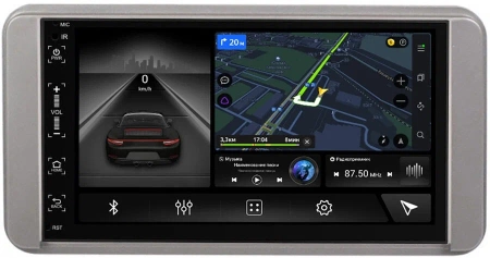 Магнитола в штатное место 2 din Canbox H-Line 5514-RP-11-107-424 для Subaru BRZ, Trezia 2010-2020 (серая) Android 10 (4G-SIM, 6/128, DSP, IPS)