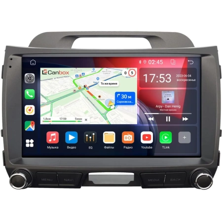Kia Sportage 3 2010-2016 (для авто без усилителя) Canbox GT9-2772 2/32 Android 10 (IPS, DSP, CarPlay)