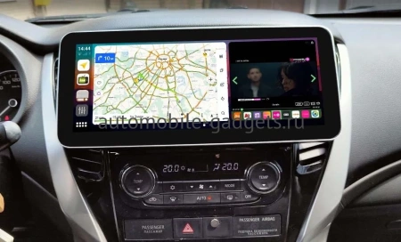 NaviPilot DROID10 ULTRA MAX 12.3" штатная магнитола для Mitsubishi Pajero Sport 2016-2021 на Android 10 с 8Gb, DSP, 4G