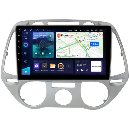 Штатное головное устройство Hyundai i20 2008-2012 (без климат-контроля) Teyes X1 4G 4/64 9 дюймов RM-9-1397 на Android 10 (4G-SIM, DSP)