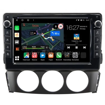 Штатная магнитола Canbox M-Line 7821-9-519 для Mazda MX-5 3 (NC) 2005-2015 на Android 10 (4G-SIM, 2/32, DSP, IPS) С крутилками