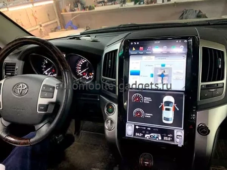 Carmedia ZF-1816H-GE ("Тесла-стиль") штатная магнитола для Toyota Land Cruiser 200 2007-2015 на Android 13 c 8GB, DSP, 4G Carmedia ZF-1816H-GE ("Тесла-стиль") штатная магнитола для Toyota Land Cruiser 200 2007-2015 на Android 13 c 8GB, DSP, 4G