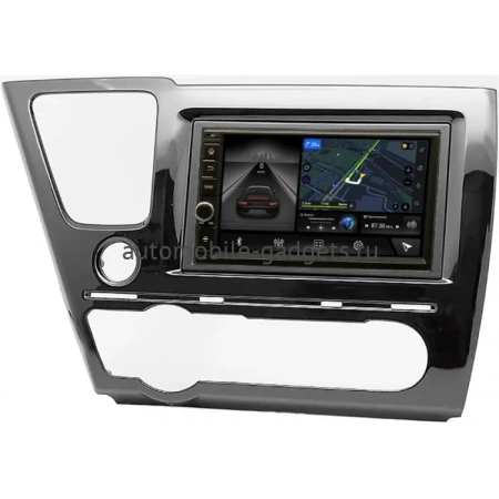 Магнитола в штатное место 2 din Honda Civic 9 4D 2013-2017 (левый руль, седан) Canbox H-Line 5603-RP-11-467-305 на Android 10 (4G-SIM, 4/64, DSP, IPS) С крутилкой