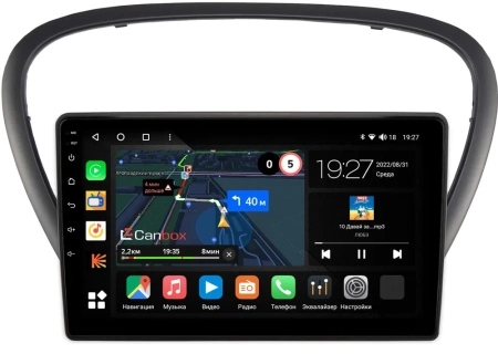 Peugeot 607 2004-2010 Canbox M-Line 4542-9-6060 на Android 10 (4G-SIM, 4/64, DSP, QLed)