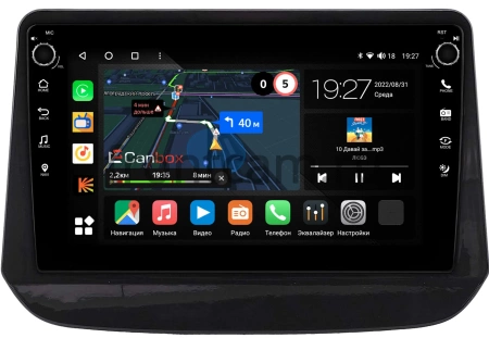 Chevrolet Onix 2, Orlando 2, Kovoz 2020-2022 (China) (глянцевая) Canbox M-Line 7801-9-2243 на Android 10 (4G-SIM, 2/32, DSP, IPS) С крутилками