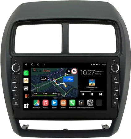 Mitsubishi ASX, Outlander Sport, RVR 3 2015-2024 Canbox H-Line 7832-9-1162 на Android 10 (4G-SIM, 4/32, DSP, IPS) С крутилками