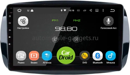 Roximo CarDroid RD-2509F штатная магнитола для Smart Fortwo, Forfour 2014+ на Android 10 с 4GB, DSP