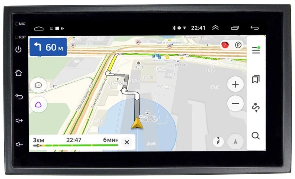 Магнитола в штатное место 2 din Volkswagen Bora, Golf IV, Jetta, Passat (B5,B5+), Polo III-IV, Sharan, Transporter, Caravelle 03-09 OEM на Android 10 (CarPlay, AHD, 1/32) (RK7-RP-UNIV-192)