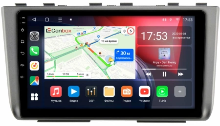 Штатная магнитола Canbox L-Line 4168-10-HY247T для Hyundai Creta 2 2021-2024 (темно-серая) на Android 10 (4G-SIM, 3/32, TS18, DSP, QLed)