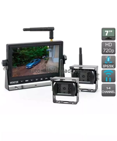 Беспроводной HD комплект для грузового транспорта (2 камеры+монитор) AVS1106M + 2 x AVS111CPR