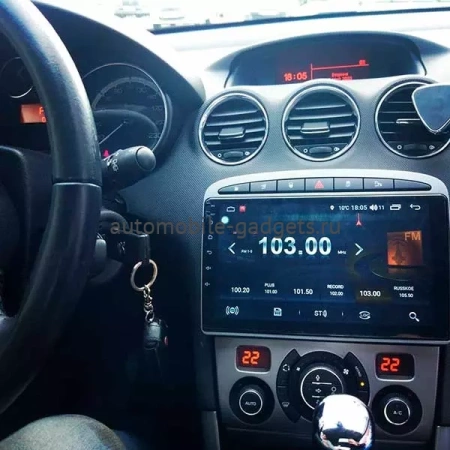 FarCar D083M штатная магнитола для Peugeot 308 (2008-2014) и 408 (2012+) на Android 13 c 2GB