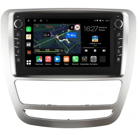 Штатная магнитола JAC T6 2015-2024 (серебренная) Canbox M-Line 7831-9-4282 на Android 10 (4G-SIM, 2/32, DSP, IPS) С крутилками