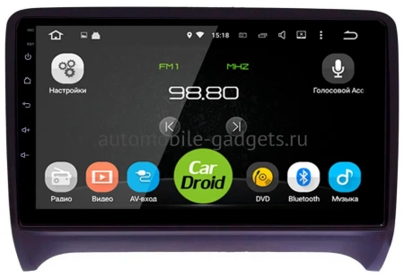 Roximo CarDroid RD-3606F Штатная магнитола для Audi TT 2006-2014 на Android 10 с 4GB, DSP