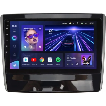 Штатное головное устройство Teyes X1 WIFI 2/32 9 дюймов RM-9-1335 для Isuzu D-Max 3, MU-X 2 2019-2024 (черный глянец) на Android 8.1 (DSP, IPS, AHD)