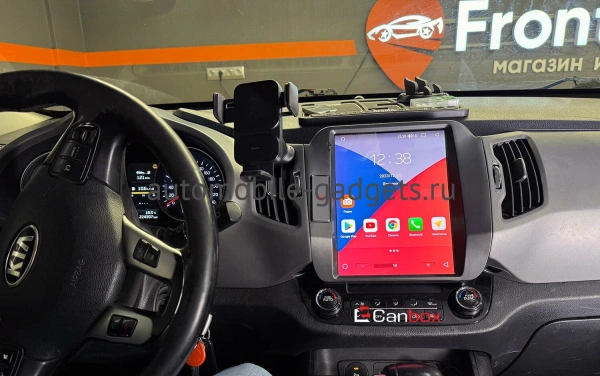 Штатное головное устройство Kia Sportage 3 2010-2016 (для авто без усилителя) Canbox M-Line (Tesla style) 9.7 дюймов 2/32 5620-1312-201 на Android 10 (4G-SIM, DSP, QLed)
