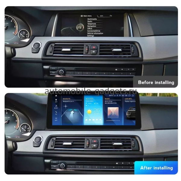 Carmedia OL-3037-OL-1022-T-CIC монитор 12,3" для BMW 5 Series F10, F11 (2011-2013) CIC на Android 11 с 8GB, 4G