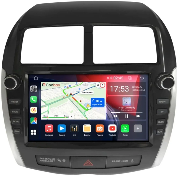 Mitsubishi ASX, Outlander Sport, RVR 3 2010-2019 (для авто без Rockford) Canbox RS9-3752 1.5/32 Android 10 (IPS, DSP, CarPlay)