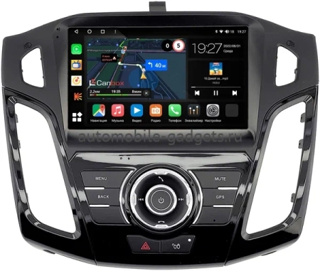 Штатная магнитола Canbox M-Line 4544-9-2360 для Ford Focus 3 2011-2019 (черная, глянцевая, Тип 1) на Android 10 (4G-SIM, 2/32, DSP, QLed)