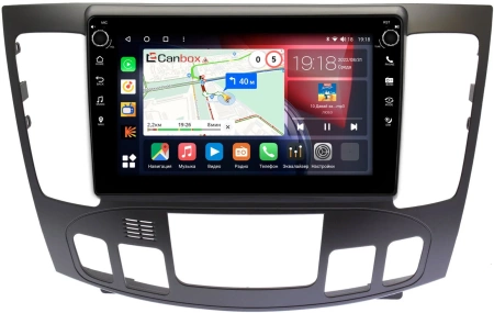 Hyundai Sonata 5 (NF) 2008-2010 (авто с климат-контролем) Canbox M-Line 7801-9336 на Android 10 (4G-SIM, 2/32, DSP, IPS) С крутилками