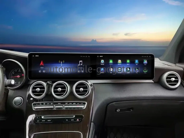 Штатная магнитола Mercedes-Benz C-класс W205, GLC X253 2014-2018 NTG 5.0/5.1 12,3 дюйма Carmedia MRW-M1207-C-NTG5 на Android 10 (4G-SIM, 8/128, DSP, QLed)