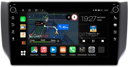 Nissan Sentra 7 (B17), Tiida 2 2012-2019 (для авто с Navi) Canbox M-Line 7805-1046 на Android 10 (4G-SIM, 2/32, DSP, QLed) С крутилками