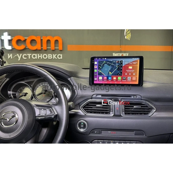 Штатная магнитола Mazda CX-5 2017-2021, CX-8 2017-2022 (левый руль) Canbox EVO 5810-9066 на Android 14 (4G-SIM, 4/64, DSP, QLed, AI, 360)