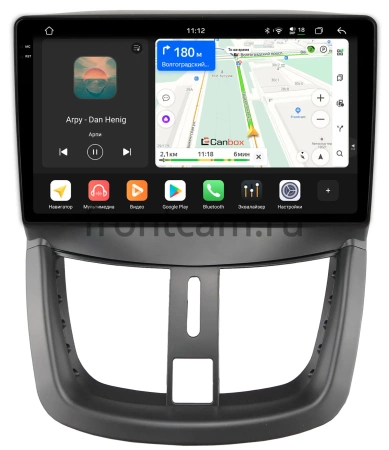 Peugeot 207 2006-2015, 207i (Iran Khodro) 2016-2024 Canbox PRO-Line 2K 4254-9203 на Android 13 (4G-SIM, 12/256, DSP, QLed)
