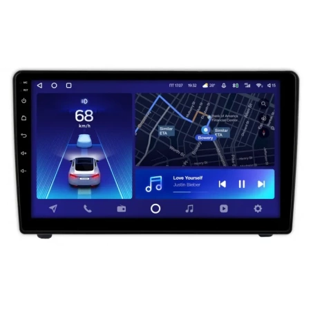 Штатное головное устройство Teyes CC2 PLUS 4/64 9 дюймов RM-9-6720 для Peugeot 407 2004-2011 (черная) на Android 10 (4G-SIM, DSP, QLed)