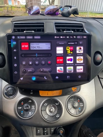 Штатное головное устройство Toyota RAV4 3 (XA30) 2005-2016 Teyes CC4 Pro 2K 8/128 10.36 дюймов RM-1001 на Android 13 (4G-SIM, DSP, QLed, AI)