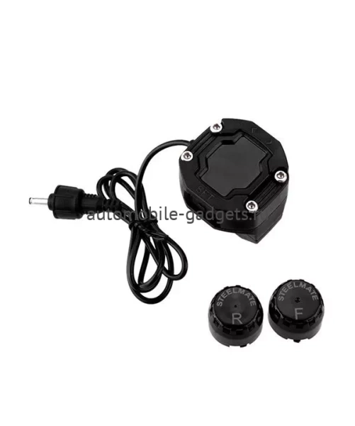 Система контроля давления в шинах для мотоциклов Steelmate TPMS-90 (внешние датчики, дисплей на руль)