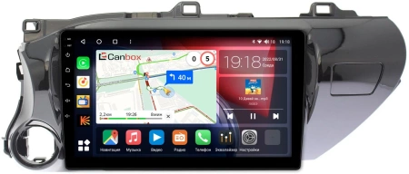 Штатная магнитола Toyota Hilux 8 2015-2024 (руль слева) Canbox H-Line 3799-1071 на Android 10 (4G-SIM, 4/64, DSP, QLed) (для авто без магнитолы)