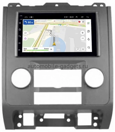 Ford Escape 2 2007-2012 (черный) OEM 2/16 на Android 10 (GT7-RP-FRESB-89)