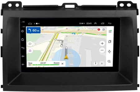 Магнитола в штатное место 2 din Toyota LC Prado 120 2002-2009 (для авто без оригинального цветного экрана) OEM на Android 10 (CarPlay, AHD, 1/32) (RK7-RP-TYLP12X-12)
