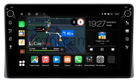 Штатная магнитола Toyota 4Runner 4, Hilux Surf 2002-2009 Canbox M-Line 7801-9-1938 на Android 10 (4G-SIM, 2/32, DSP, IPS) С крутилками