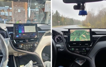 Штатная магнитола Canbox EVO 2K 5830-10-TK763 для Toyota Camry XV70 2020-2024 (левый руль) на Android 14 (4G-SIM, 12/256, DSP, QLed, AI, 360)