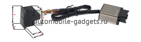 Комплект подогрева двух сидений со сдвоенной кнопкой Ksize ZG5 (тип2)