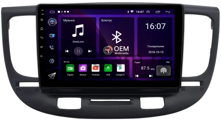 Штатная магнитола Kia Rio 2 2005-2011 (черная) Canbox GT9-0188 2/32 Android 10 (IPS, DSP, CarPlay)