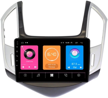 Chevrolet Cruze 2012-2016 (черно-серая, глянцевая) OEM RK9-9265 на Android 10 (CarPlay, AHD, 1/32)